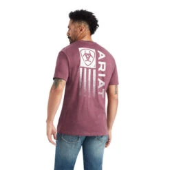 Ariat Men's Minimalist T-Shirt - Burgundy Heather