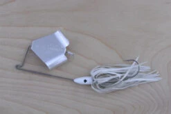 Lunker Lure Buzzbait 1/2 Oz White Skirt/Silver Blade