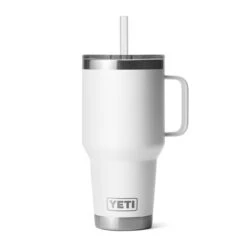 YETI Rambler 35 Oz White BPA Free Straw Mug