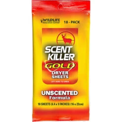 Scent Killer Gold Dryer Sheets - Unscented