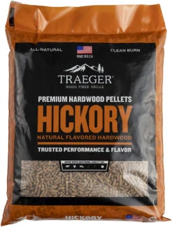Traeger Grills Hickory 100% All-Natural Wood Pellets