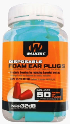 Walkers Foam Ear Plugs 32 DB Teal 50 Pair