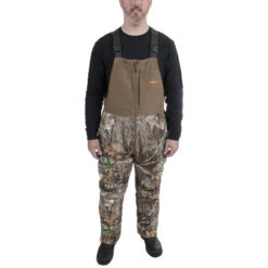 Habit Apparel Men's Cedar Branch Insulated Waterproof Bibs Realtree Edge