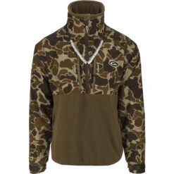 Drake Waterfowl Mens Fleece Lined Guardian Flex Quarter Zip Hunting Jacket