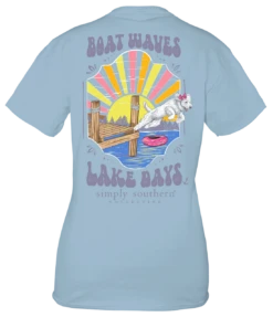 Simply Southern "Boat Waves Lake Days" T-Shirt