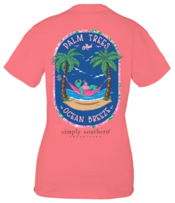 Simply Southern Short Sleeve Palm Trees And Ocean Breeze