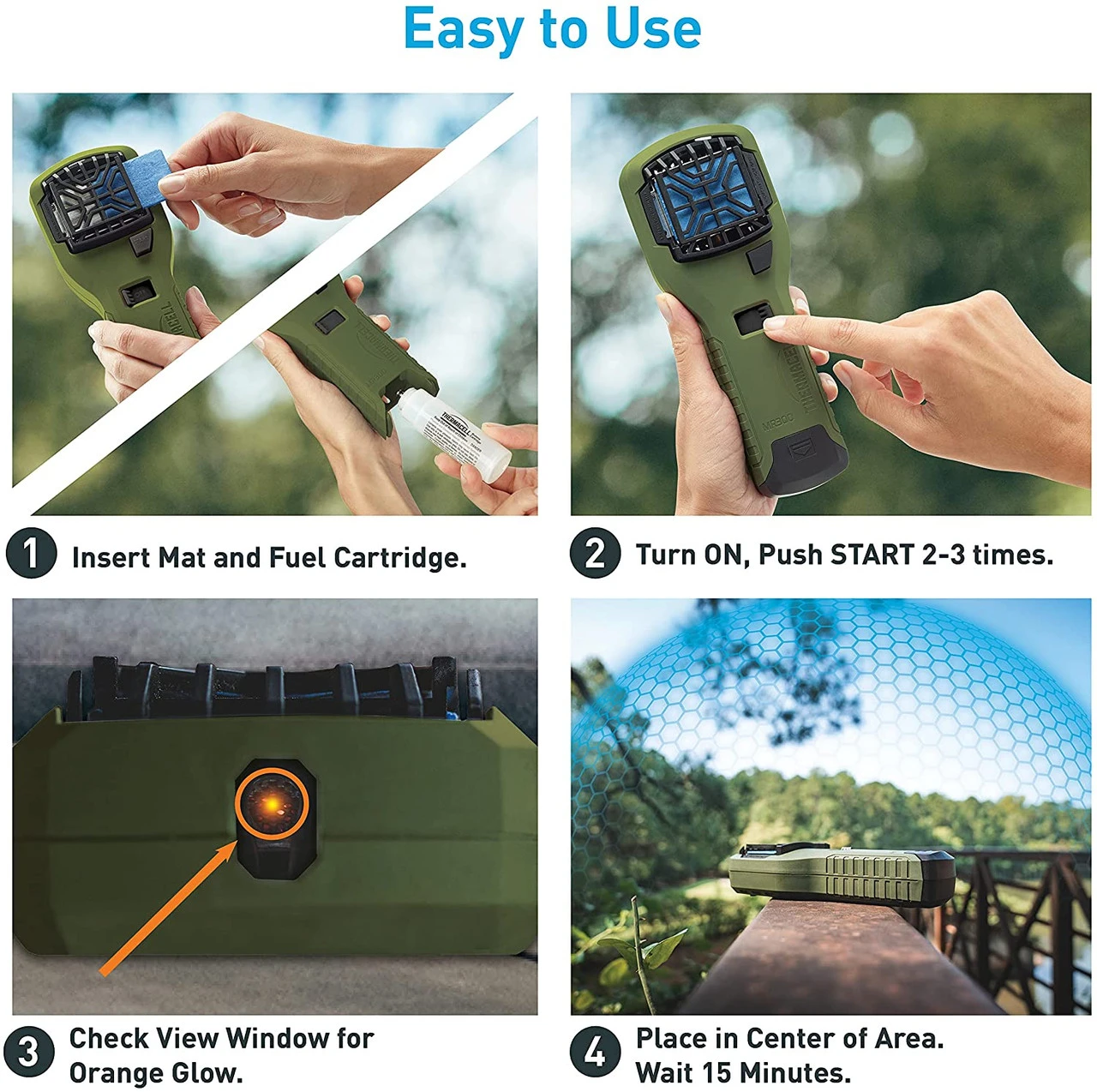 Thermacell Portable Mosquito Repellent Device (Green) - Image 5