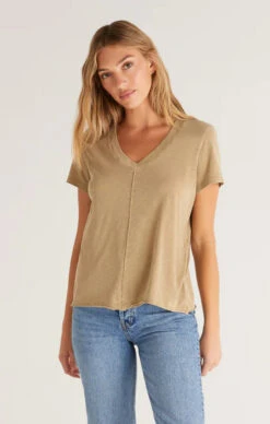 Z Supply Dream Slub Short Sleeve Tee - Driftwood