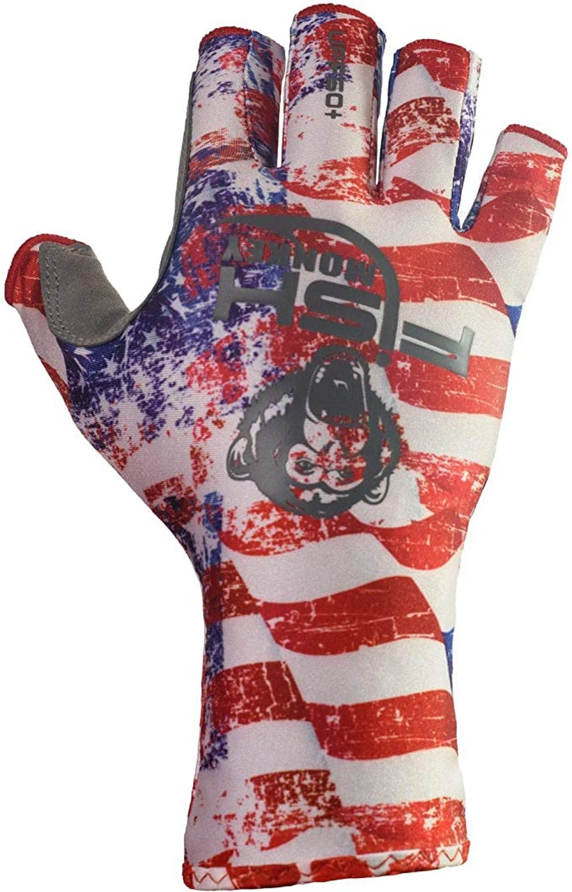 Fish Monkey Half Finger Guide Glove Americana - Image 2
