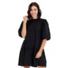 Mud Pie Milan Black Flounce Dress