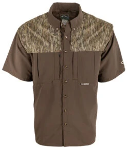 Drake Camo Wingshooter's Shirt S/S - Bottomland