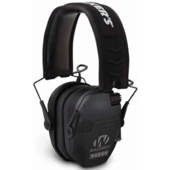 Walker's Game Ear Razor Series Adult Electronic Folding Earmuffs Ear Protection - Matte Black
