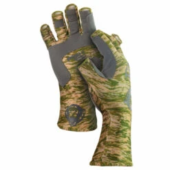 Fish Monkey Half Finger Glove - Green Water Camo