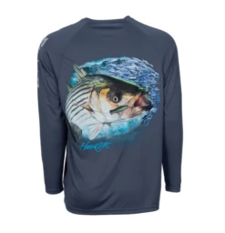 Bimini Bay Hook M' Performance Graphic Long Sleeve Shirt