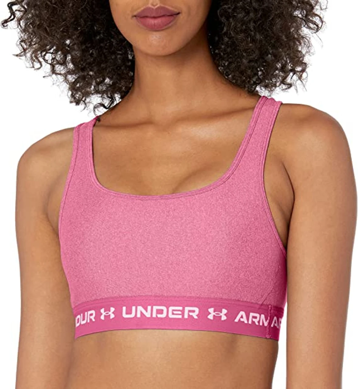 Under Armour Women's Mid Crossback Sports Bra - Image 5