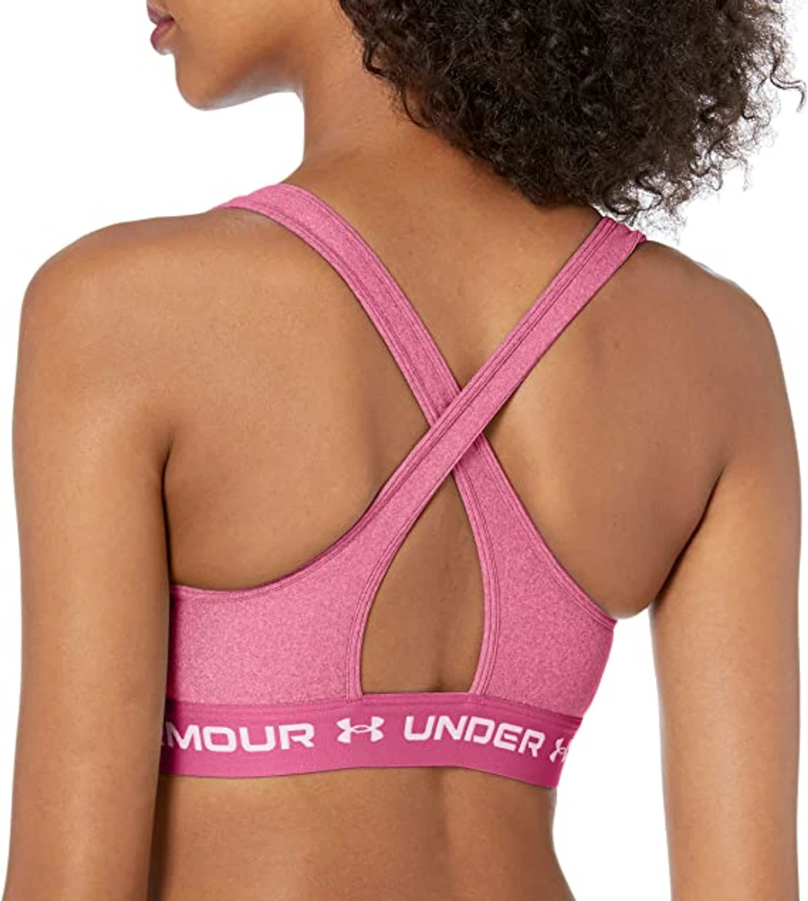 Under Armour Women's Mid Crossback Sports Bra - Image 6
