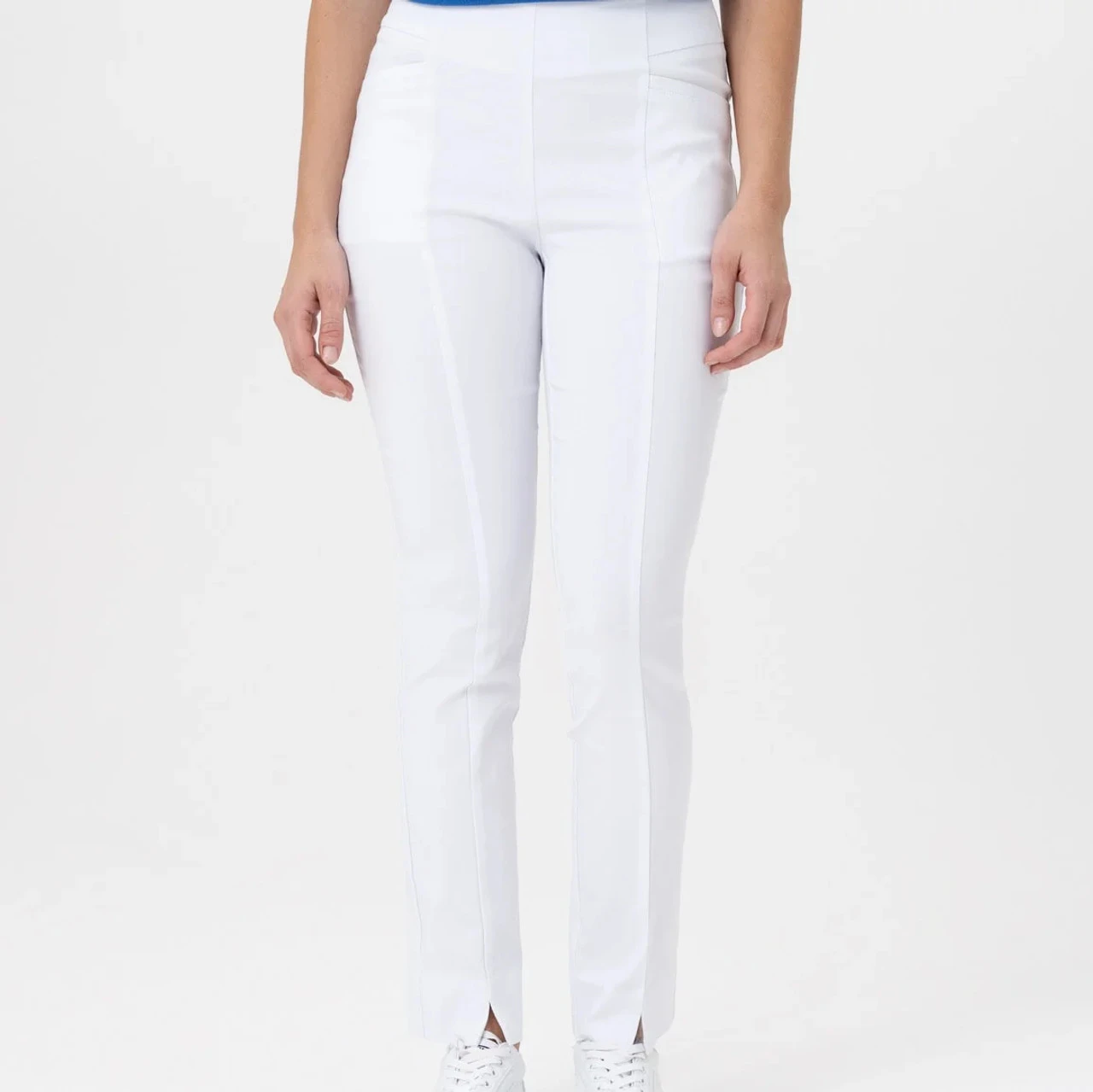 Renuar Women's White Woven Pant