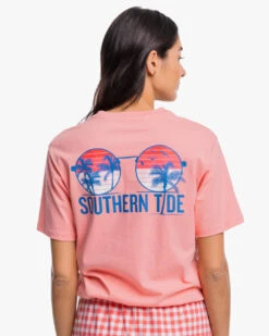 Southern Tide Women's Sunglasses And Sunsets Tee