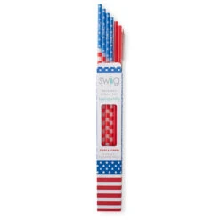 Swig Stars + Stripes Reusable Straw Set