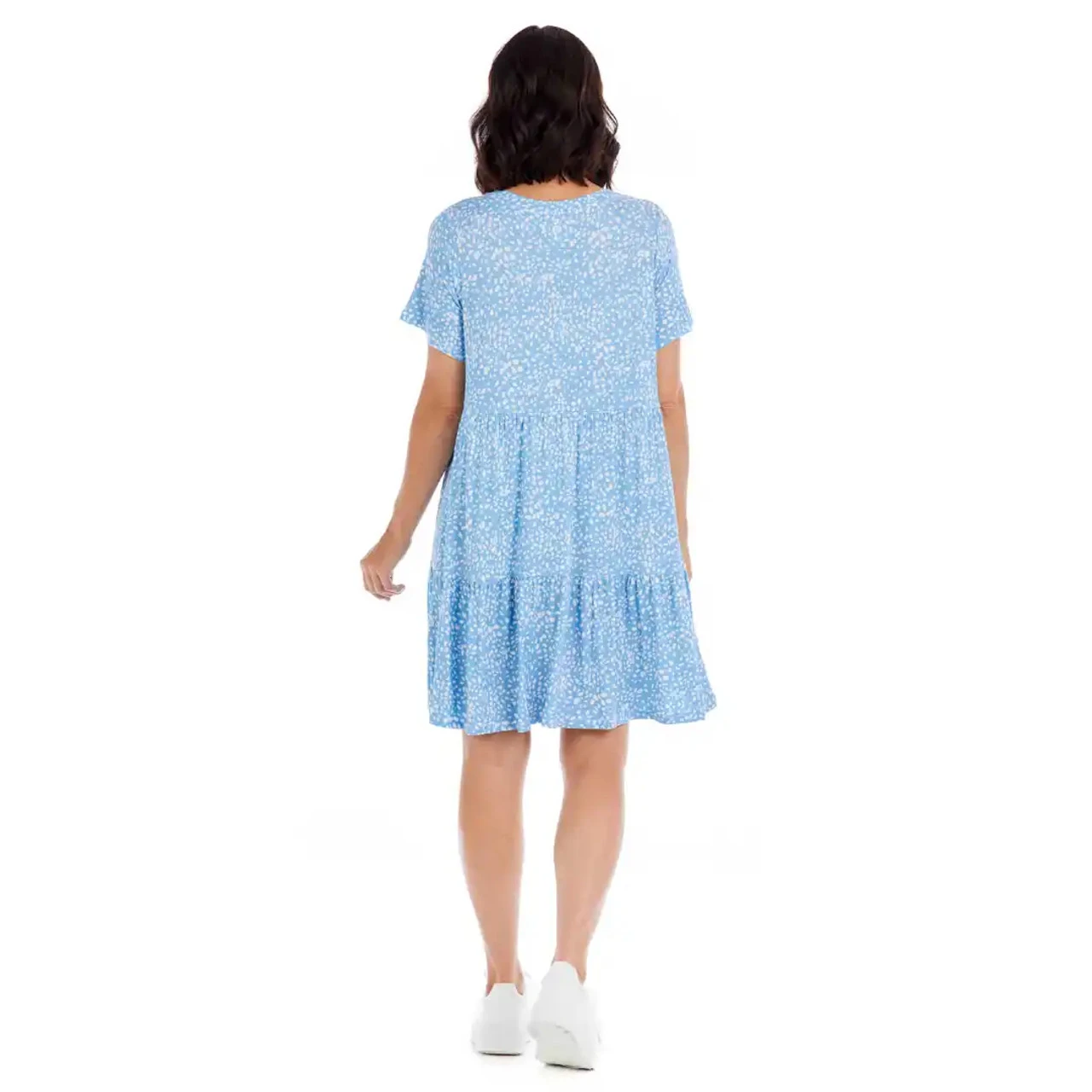 Mud Pie Tammy Blue Tiered Dress - Image 2