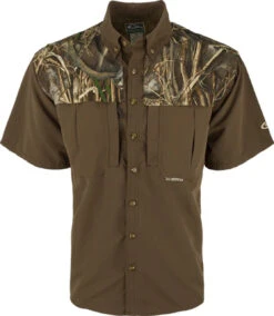 Drake Camo Wingshooter's Shirt S/S -- Realtree Max 7